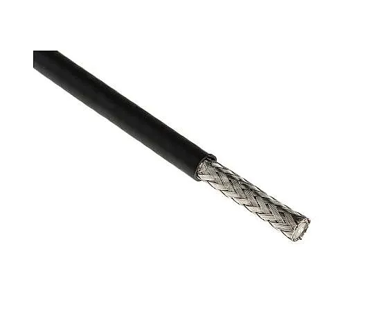 63-4740-30 TE Connectivity Black Unterminated to Unterminated RG400 Coaxial Cable, 50 Ω 5.08mm OD 100m CLFH-400