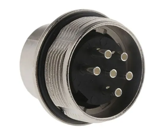 63-4698-70 Amphenol C 091 D Series, 6 Pole Din Plug Plug, 5A, 300 V ac/dc IP67 C091-31W006-1002