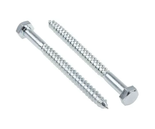 63-4691-17 Bright Zinc Plated Steel Coach Screw, M12 144-3547