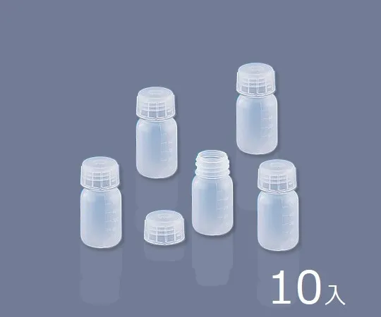 4-344-01　［Discontinued］Wide-Mouth Bottle (Name Laser Engraving Service) 50mL 10 Pieces