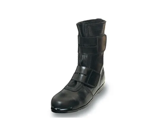 64-6538-54 High-Place Work Shoes Long Velcro Black 23.5 cm 609