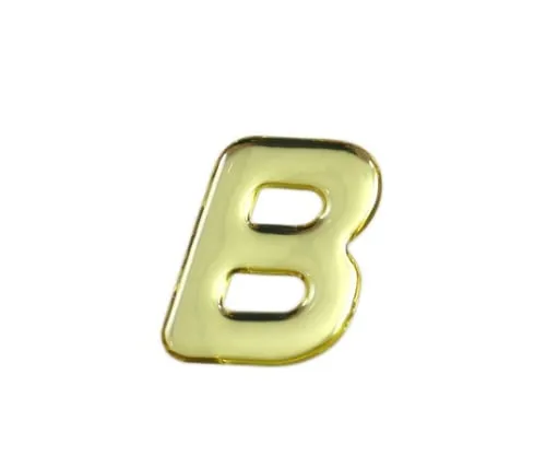 61-7426-93 Gold Metal Characters B 35mm x 1mm GM35-B