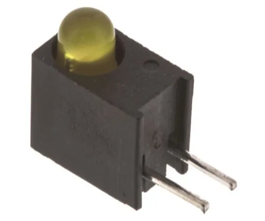63-4873-46 Dialight 551-1207F, Yellow Right Angle PCB LED Indicator, Through Hole 1.8 V 551-1207F