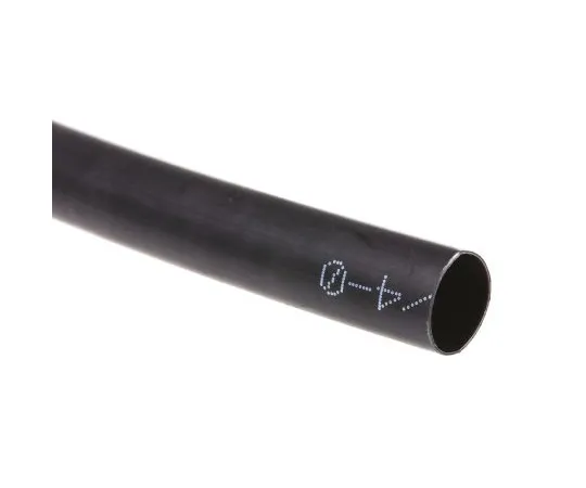 63-4751-37 TE Connectivity Black No Heat Shrink Tubing 8mm Sleeve Dia. x 1.2m Length, ZHTM Series 2:1 Ratio ZHTM-8/4-0