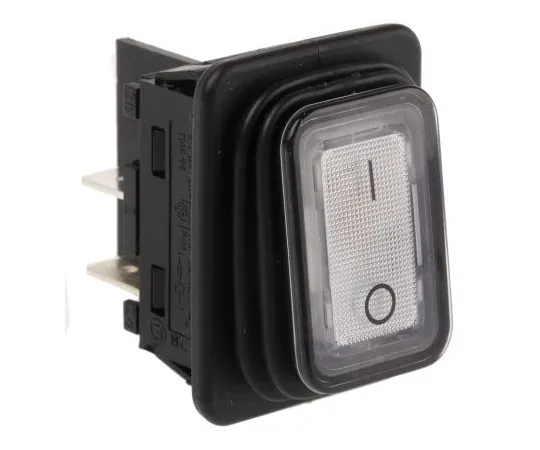 63-4887-35 Marquardt Illuminated Double Pole Single Throw (DPST), Latching Rocker Switch Panel Mount 1935.3113