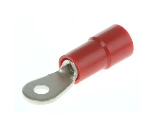 63-4891-10 RS PRO Insulated Crimp Ring Terminal, M2 Stud Size, 0.25mm² to 1.5mm² Wire Size, Red 613-9205