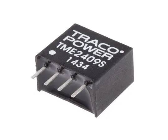 63-4732-54 TRACOPOWER TME 1W Isolated DC-DC Converter Through Hole, Voltage in 21.6 → 26.4 V dc, Voltage out 9V dc TME 2409S