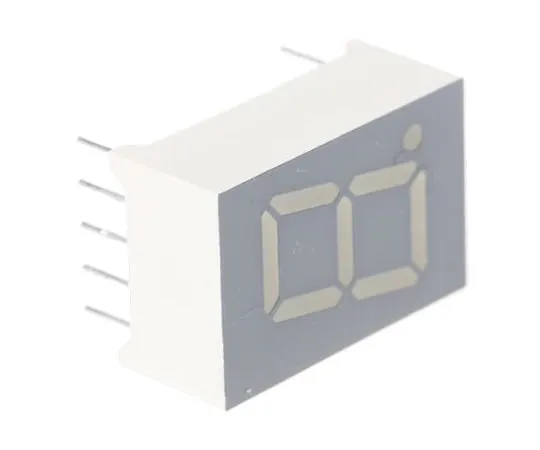 63-4740-48 SA05-11EWA Kingbright 7-Segment LED Display, CA Red 7.6 mcd RH DP 12.7mm SA05-11EWA