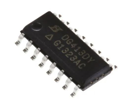 63-4899-10 DG413DY-E3 Vishay, Analogue Switch Quad SPST, 15 V, 18 V, 24 V, 28 V, 16-Pin SOIC DG413DY-E3