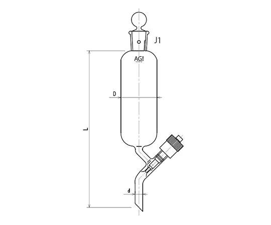 61-0186-73　［Discontinued］Cylindrical Roth Needle Valve 30mL　3726-30N