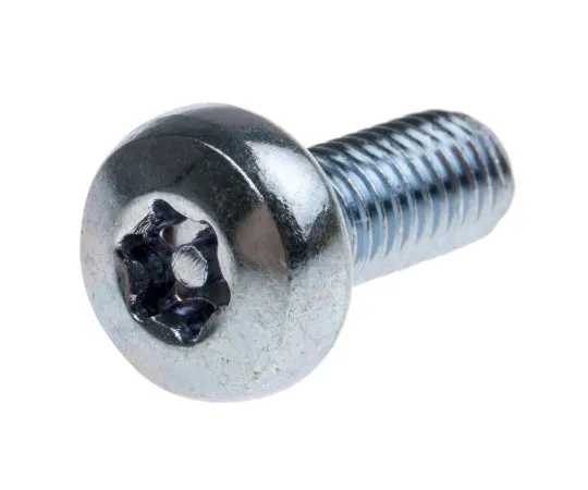 63-4816-24 Bright Zinc Plated Pan Steel Tamper Proof Security Screw, M5 x 12mm 482-8357