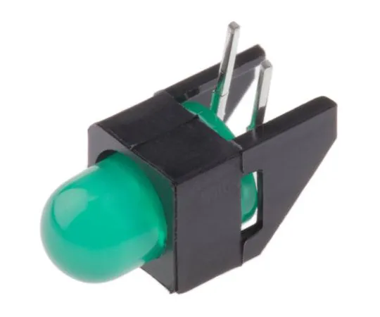 63-4742-39 Broadcom HLMP-3507-D00B2, Green Right Angle PCB LED Indicator, Through Hole 2.7 V HLMP-3507-D00B2