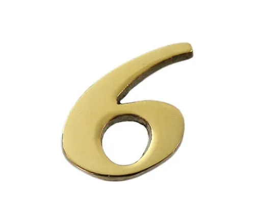 61-7430-43 Brass Gold Characters 6 QL20-6