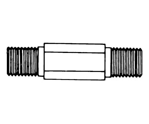 61-0193-32 1/4In. NPTM 51mm Hex Nipple SS 1/Pk 1PK XX6700125