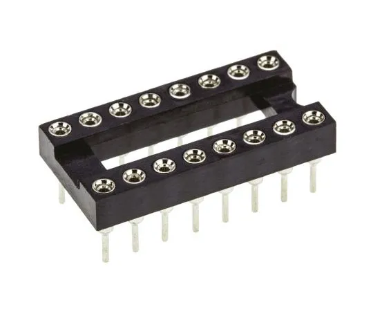 63-4723-03 Winslow 2.54mm Pitch Vertical 16 Way, Through Hole Turned Pin Open Frame IC Dip Socket, 5A W30516TTRC
