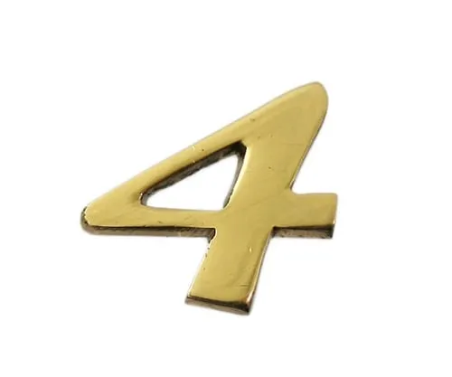 61-7430-41 Brass Gold Characters 4 QL20-4