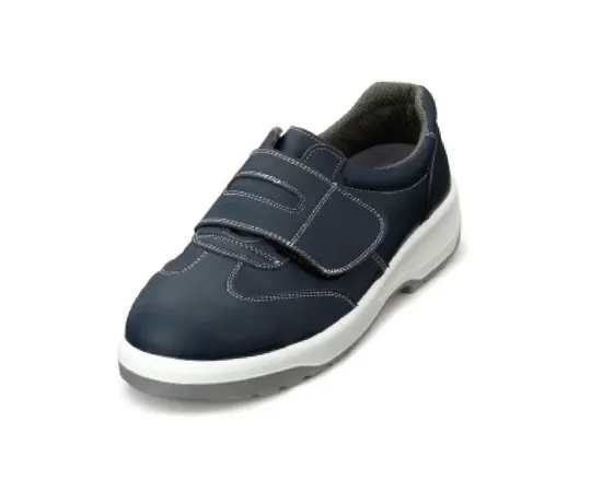 64-6536-80 Urethane 2-Layer Synthetic Leather Sneakers (Velcro) Navy Blue 23.5 cm AN3053B