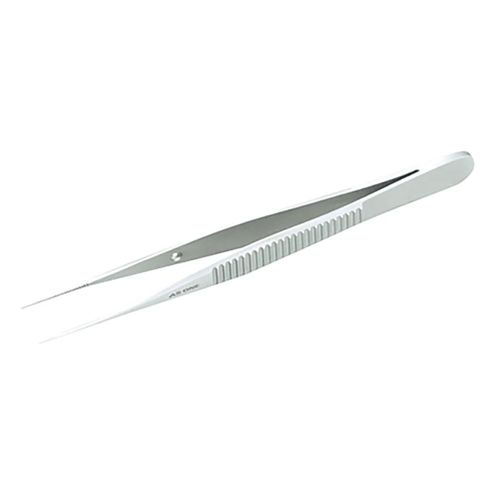 2-529-11 Tweezers Without Hook Straight Type 100mm No.3