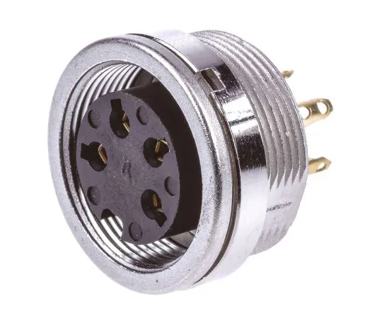 63-4860-12 Lumberg KFV Series, 4 Pole Din Socket Socket, DIN EN 60529, 5A, 250 V ac IP40, Screw On KFV 40