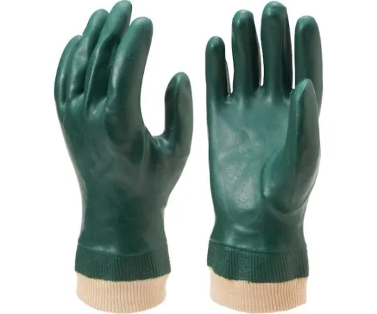 67-6859-41 Vinyl Chloride Gloves (w/Back Fabric) No50 Light Gloves Hylon Green LL Size NO50-LL