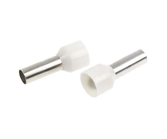 63-4698-85 RS PRO Insulated Crimp Bootlace Ferrule, 12mm Pin Length, 4.9mm Pin Diameter, 10mm² Wire Size, Ivory 157-3931
