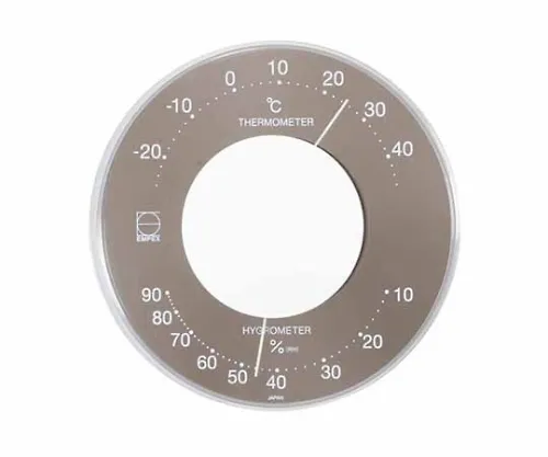 61-6864-72 Serena Color Thermo-Hygrometer 106 x 23mm 80G (Clear Box) Gray LV-4357