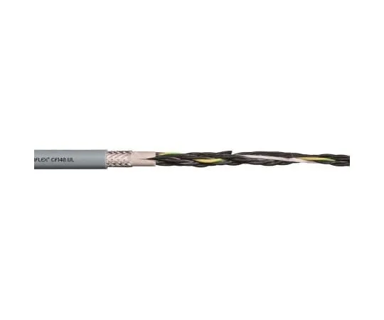 63-4837-01 Igus 7 Core Tinned Copper Braid Industrial Cable, 0.75 mm² Grey 10m Reel, Chainflex CF140.UL Series CF140.07.07.UL