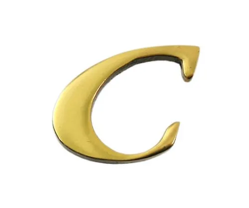 61-7430-53 Brass Gold Characters Large Characters C QL20-C