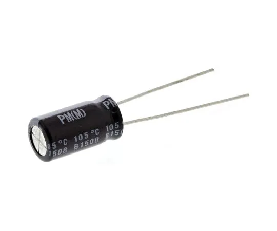 63-4847-94 Nichicon 220μF 25V dc Aluminium Electrolytic Capacitor, Through Hole 8 (Dia.) x 15mm +105°C 8mm 3.5mm UPM1E221MPD