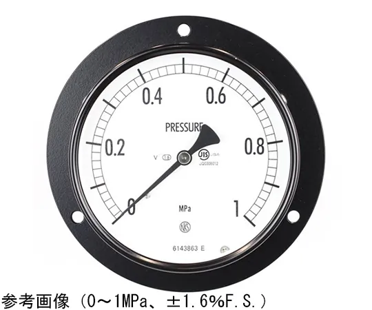 65-4281-65-20 Normal Pressure Gauge (Φ100) Embedded D Frame (Mounting Hole) with 0.1 MPa Inspection Certificate for Vibration Resistance AE15-231