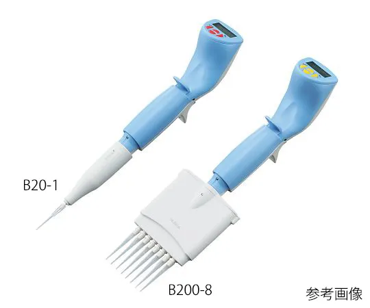 3-9931-04　［Discontinued］Electric Micro Pipette(Lightweight Type) 8 Channels 2 to 20μL　B20-8