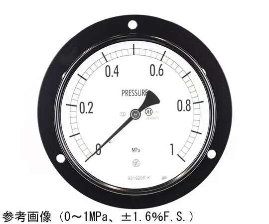 65-4282-57 Normal Pressure Gauge (Φ100) Recessed D Frame (Mounting Hole) -0.1~0.2 MPa AE15-243