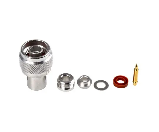 63-4755-71 Radiall 50Ω Straight Cable Mount N Type Connector, Plug, Clamp Termination, 0 → 11GHz, RG141, RG142, RG223, R161006000W