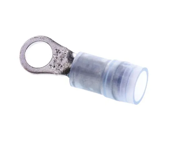63-4750-47 RS PRO Insulated Crimp Ring Terminal, M4 (#8) Stud Size, 1.5mm² to 2.5mm² Wire Size, Blue 267-3773