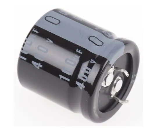 63-4845-41 Nichicon 100μF 400V dc Aluminium Electrolytic Capacitor, Through Hole 25 (Dia.) x 25mm +105°C 25mm 10mm LGU2G101MELA