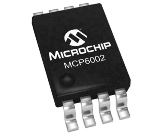63-4931-40 MCP6002-I/MS Microchip, Op Amp, RRIO, 1MHz, 3 V, 5 V, 8-Pin MSOP MCP6002-I/MS