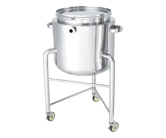 62-8610-74 Hopper Type Pressure Jacket Stainless Steel Sealed Container (Band Type) with Leg 20L HT-CTL-TJ-L-30