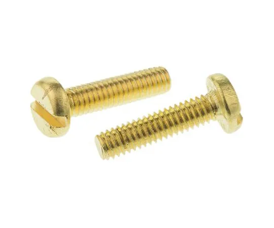 63-4816-95 RS Pro, M4 Pan Head, 16mm Brass Slot0.7 483-1533