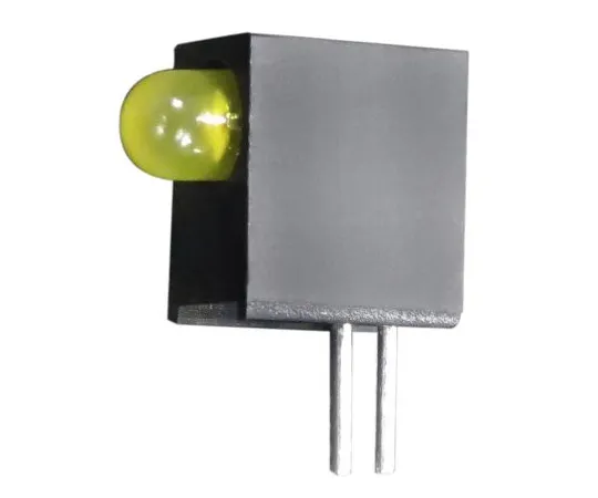 63-4892-82 Kingbright L-710A8EW/1YD, Yellow Right Angle PCB LED Indicator, Through Hole 2.5 V L-710A8EW/1YD