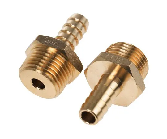 63-4840-20 RS PRO Straight Brass Hose Connector, 1/2 in G Male 506-7288