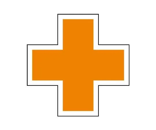 62-6094-73 Orange Cross Sticker 1 Set (10 Pieces) 371-13