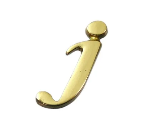 61-7430-86 Brass Gold Characters Small Characters J QS20-J
