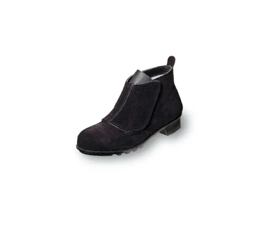 64-6540-49 Heat Resistant Medium Shoes (Velcro) Black 23.5 cm B212