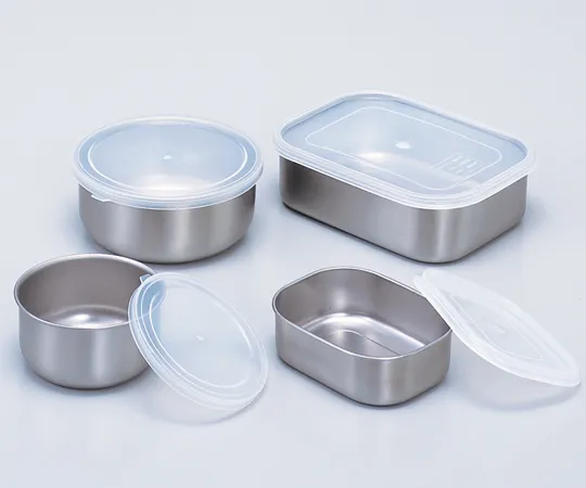 1-8679-01　［Discontinued］Sealing Container That Even Stubborn Stains Can Be Removed with Water (Square Type) 300mL　12