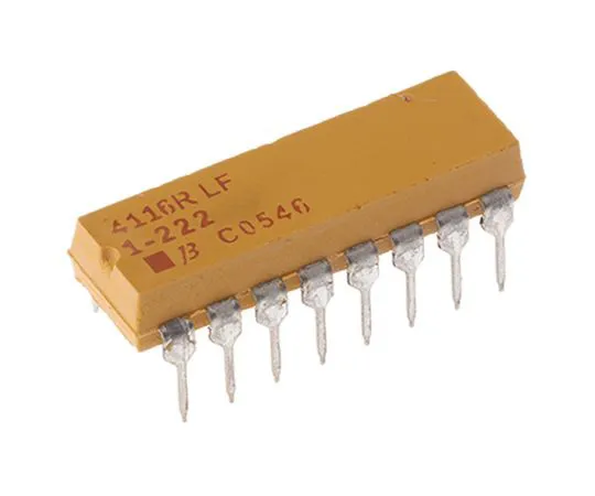63-4852-08 Bourns Isolated Resistor Array 2.2kΩ ±2% 8 Resistors, 2.25W Total, DIP package 4100R Through Hole 4116R-1-222LF