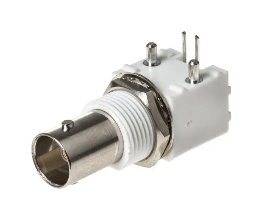 63-4874-99 RS Pro Right Angle 75Ω PCB Mount Bulkhead Fitting BNC Connector, jack, Nickel, Through Hole Termination 546-5115