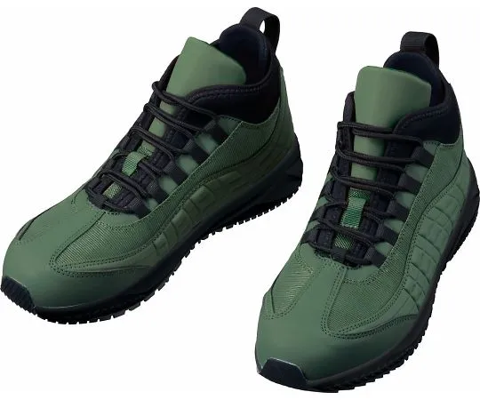 64-0984-44　［Discontinued］Safety Shoes Middle Cut Army Green 25.0 cm　S1193