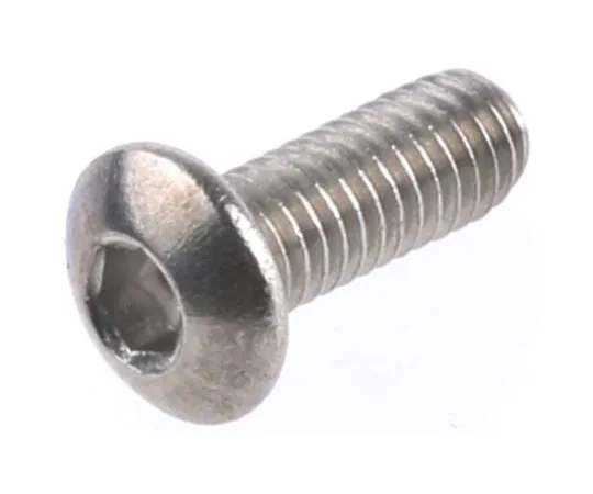 63-4717-64 RS PRO M3 x 8mm Hex Socket Button Screw Plain Stainless Steel 183-8597