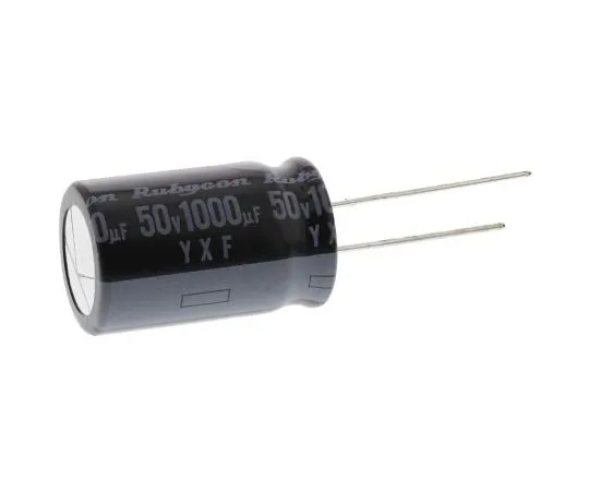 63-4736-71 Rubycon 1000μF 50V dc Aluminium Electrolytic Capacitor, Through Hole 16 (Dia.) x 25mm +105°C 16mm 7.5mm 50YXF1000M16X25