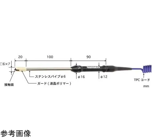 65-3528-83 High Performance Temperature Sensor for Micro Surface S Series -50~300°C Low Temperature Type Pipe Shape: Straight Type E S-411E-01-1-TPC1-ASP